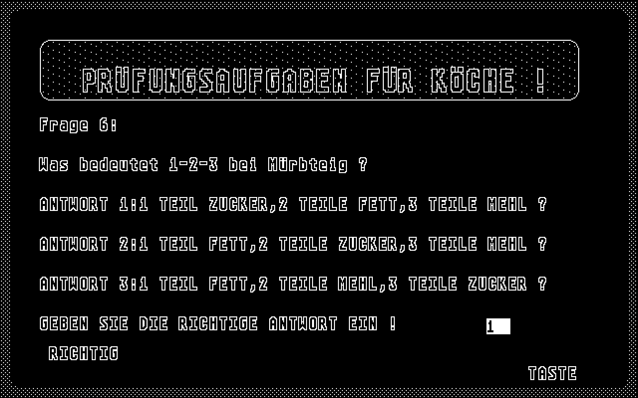 Prüfungs-Fragen! atari screenshot